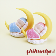 [zhih] Mond puppe Pyjama Junge Baby Cartoon niedlichen Plastik puppe Modell Action figuren Spielzeug für Kinder Kinder Puppe Wohnkultur Geschenke für Kinder