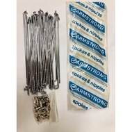 YAMAHA Y80 FRONT/REAR SPOKES NIPPLE CHROME ARMSTRONG