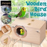 Pet Wood Parakeet Budgie Cockatiel Breeding Nesting Bird Avery Cage Box ZG