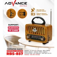 Advance RBS-857 Radio Antik Portable Speaker Bluetooth 25 Inch Garansi Resmi Advance