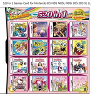 520 in 1 Games Card for  DS NDS NDSL NDSi 3DS 2DS XL LL