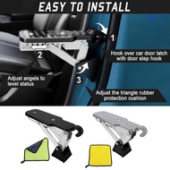 All easy installs Car Door Step Ladder 7 Adjustable Gears Secure Both Feet Stand Heavy Duty Vehicle 