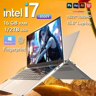 【Free warranty】2025 Ultra Slim i7 Laptop Computer PC 15.6" intel Core i7-8500Y Laptops 16GB RAM 1TB/