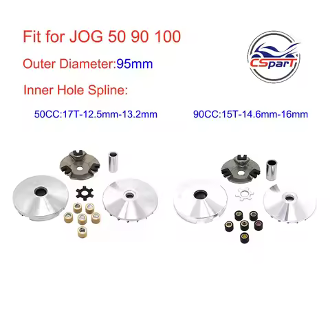 95MM 15T 17T Variator Kit JOG 50 90 100 1E50QMF 1E52QMG Tgb Verucci Qingli Vento Keeway Kazuma ATV B