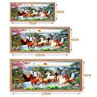 Ready stock 5D daimond painting full -tranh đính đá120*50cm full