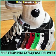 MSE 8 Ball Embroidery Logo Cotton Socks Middle Cutting Unisex Socks Stokin Hipster