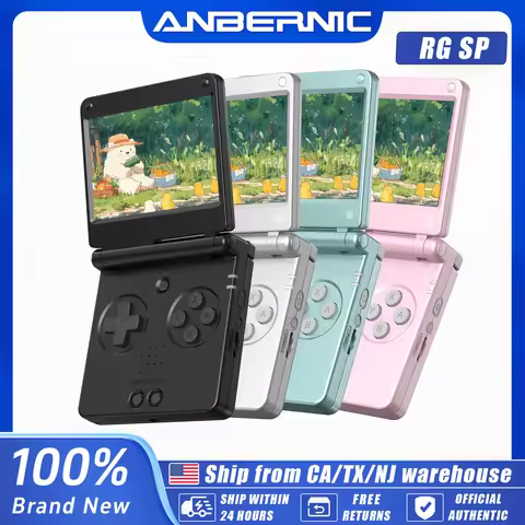 Anbernic RGSP 3.4'' IPS Screen Flip Handheld Console Linux System HDMI-compatible TV Output Clamshel