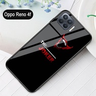 Softcase Glass Kaca Joker OPPO RENO 4 F -S23 - Casing Hp - OPPO RENO 4F - Pelindung hp-Case Handphon