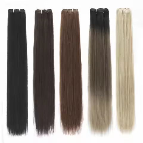 36 Inches 200g Straight Hair Bundles 26 Inch 150g Bio Synthetic Piano Blonde Brown #613 M618 High Te