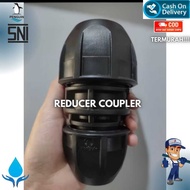 HDPE Reducer Coupler Fitting 3 Inch to 2 Inch HDPE pipe connection 90mm x 63mm