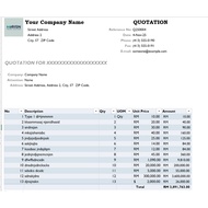 NN PDF Official Quotation Generator Automated Excel