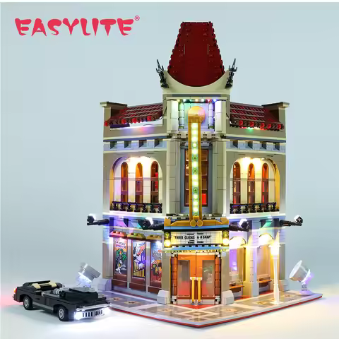 LED Light Set For 10232 City Street Palace Cinema Compatible With 15006 Not Include the Building Blo