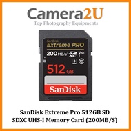 SanDisk Extreme Pro 512GB SD SDXC UHS-I Memory Card (200MB/s)