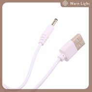 Warm Light USB to DC 3.5มม. สายไฟแจ็คตัวเชื่อมต่อ5V ที่ชาร์จสายไฟสากลสำหรับฮับมินิพัดลมเราเตอร์ลำโพง