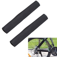 2pcs Black Bicycle Chain Protector Cycling Frame Chain Stay Posted Protector MTB Bike Chain Care Guard Cover
