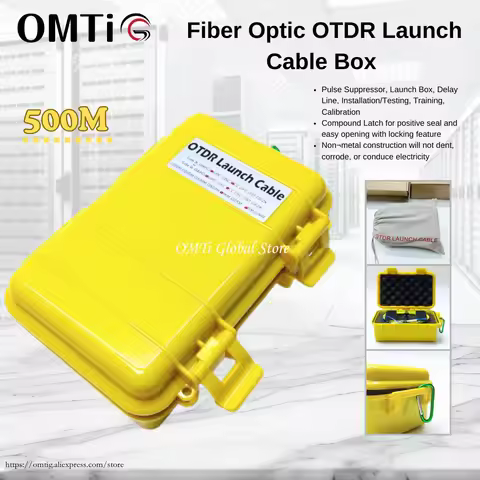 Fiber Launch Box 500M Fiber Optical Launch Cable Box OTDR Blind Zone Eliminator Box SC/APC-SC/APC SC