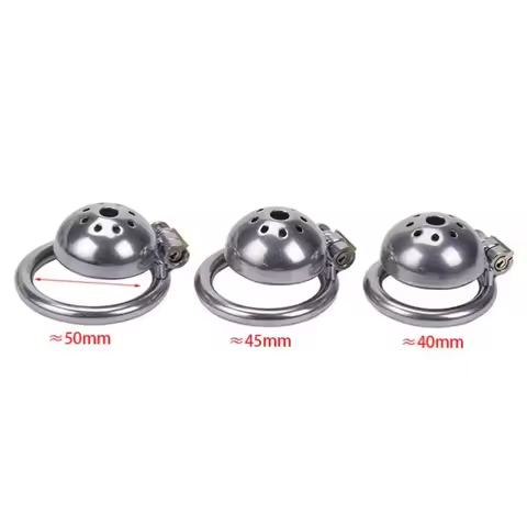Short Male Chastity Cage Device Stainless Steel Cock Cage with Stealth Lock Ring Urethral Chastity G