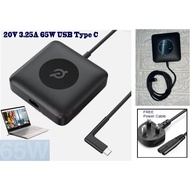 USB Type-C 65w DELL ASUS HP Lenovo Huawei ACER 5v 9v 15v 20v 3A 2A 2.25A 3.25A Power Adapter Charger