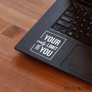 sticker quote - sticker quote motivasi untuk laptop apple macbook asus - putih