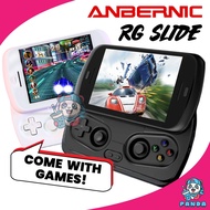 MSIA STOK Permainan Tangan ANBERNIC RG Slide Handheld Gaming Console 4.7" Android 13 UNISOC T820 Wit