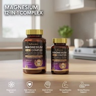 Ready Stock Fast Shipping Exclusively Supply Relieve Stress Magnesium Complex 700mg 12 in 1 Magnesiu