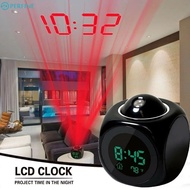 Multifunctional Projection Alarm Clock With Led Voice Talking Function Digital Alarm Clock 12/24 Hou