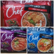 Mamee Chef 4x101gr Lontong Flavor Tom Yam Thai Laksa Curry Instant Noodles