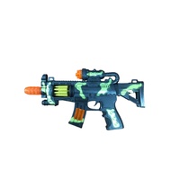 Army machine gun rifle toy with interactive light and sound effect