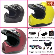 Lots Of Bonuses!!! Original Plain HBC Cakil Retro Helmet!!
