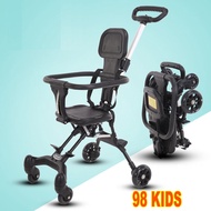 Foldable supermarket travel stroller, 2-way children's stroller [XD2CGG]