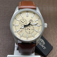 [Original] Orient RA-AK0405Y10B Automatic Brown Leather Strap Men's Watch RA-AK0405Y