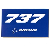Laptop Sticker Boeing Blue Official 737