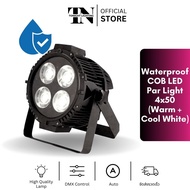 ไฟพาร์เคลียร์ กันน้ำ แอลอีดี 4x50W วอร์มไวท์ คูลไวท์ COB LED Par Light (Warm White + Cool White)