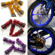 Alloy tubeless valve tiub tayar sport rim alloy tiub kepala agin tiub red/gold/blue valve kepala mot