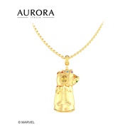 MARVEL X AURORA ITALIA Infinity Gauntlet Pendant 925 Sterling Silver 18K Yellow Gold Plated