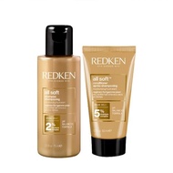 Redken All Soft Shampoo & Conditioner Duo (75+50ml/2x300ml)/Moisture Restore Leave-In Treatment (150