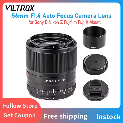 Viltrox 56mm F1.4 STM Lens Auto Focus Prime Large Aperture Portrait Camera Lens for Sony E Nikon Z F