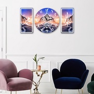 MESIN {Free Clock Machine}1 SET Calligraphy Clock-A13/Luxury Clock/Room Wall Clock/ Living Room Wall