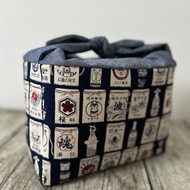 原創手工縫製午餐包便當袋 和風日式懷舊料理海報圖案