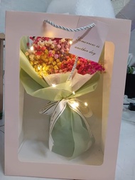 Bó hoa bi - Bó hoa baby 50g đóng gói kèm hộp - Qùa tặng ý nghĩa - Hoa bền đẹp màu tươi trang trí vĩn