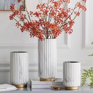 Gail Marble Ceramic Vase/Luxury Ceramic Marble Flower Vase Gold Gold