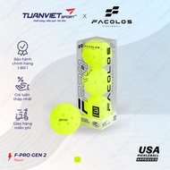 Set of 3 Standard Facolos F-Pro Gen 2 Performance Pickleball Balls (USAPA)