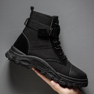 รองเท้าบูท Martin ผู้ชายMen's Martin boots High quality men's boots work shoes, anti-slip and breathable.