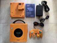 日版 GC NINTENDO GAMECUBE CONSOLE ORANGE + GAMEBOY PLAYER GAME BOY GB PLAYER 原裝 NGC 橙色主機一套 （全正常，無改機