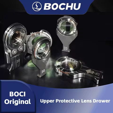 BOCI Laser Cutting Head Upper Protective Lens Drawer Module 21.5*2 25.4*4 Windows With Holder Bracke
