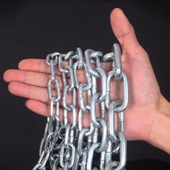 ยกกระสอบ50kg โซ่เหล็ก ชุบขาว หนา3mm-10mm ชุบซิงค์ ทนสนิม โซ่ โซ่คล้องประตู สายโซ่ โซ่คล้องกุญแจ โซ่