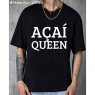 Printed Acai Queen Berry Bowl Superfood Smoothie T-Shirt for Adults