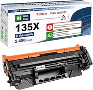 135X W1350X Toner Cartridge [with Chip] High Yield 2400 Pages Compatible with HP 135A W1350A LaserJe