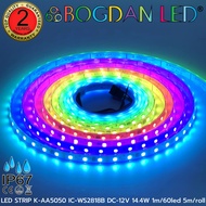 LED STRIP K-AA5050-WS2818B-DC 12V -60LED IP67