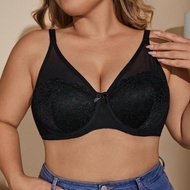 PARIFAIRY Women Lingerie Plus Size Bra with Wire Unlined Thin Bra no Foam 38C 38D 40C 40D 42C 42D 44